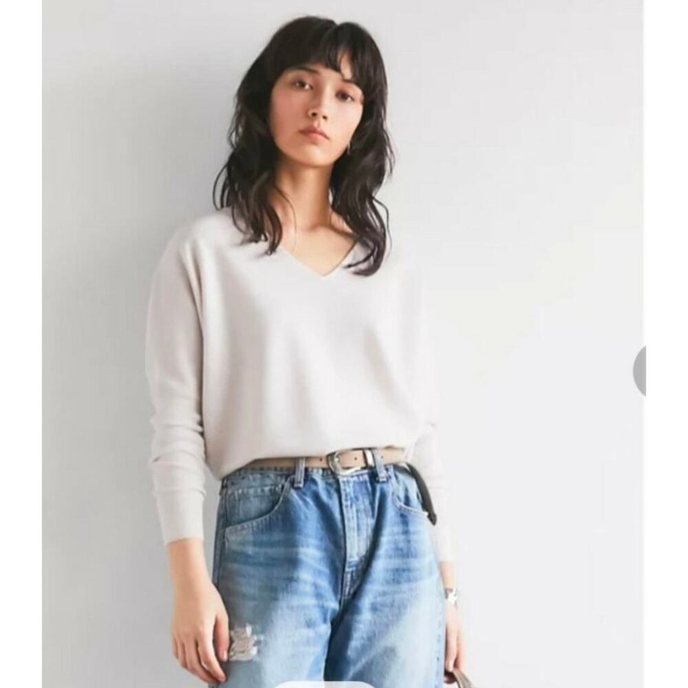 Gallarda Galante luxury cream soft wool pullover sweater minimalist‎ capsule O/S